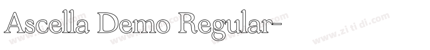 Ascella Demo Regular字体转换